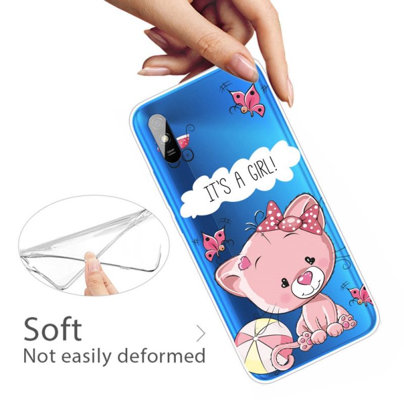 Cover Hoesje Xiaomi Redmi 9A Telefoonhoesje Het Is Een Meisje