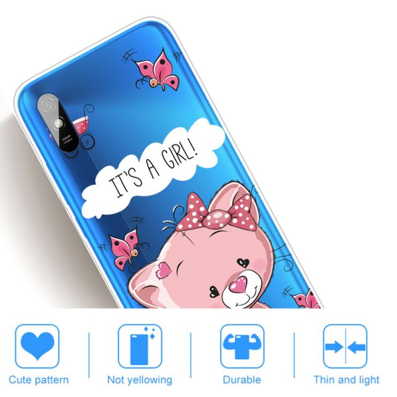 Cover Hoesje Xiaomi Redmi 9A Telefoonhoesje Het Is Een Meisje