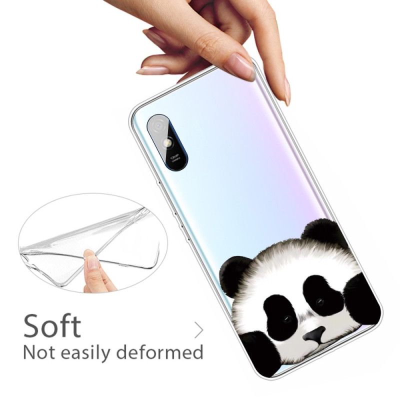 Cover Hoesje Xiaomi Redmi 9A Telefoonhoesje Transparante Panda