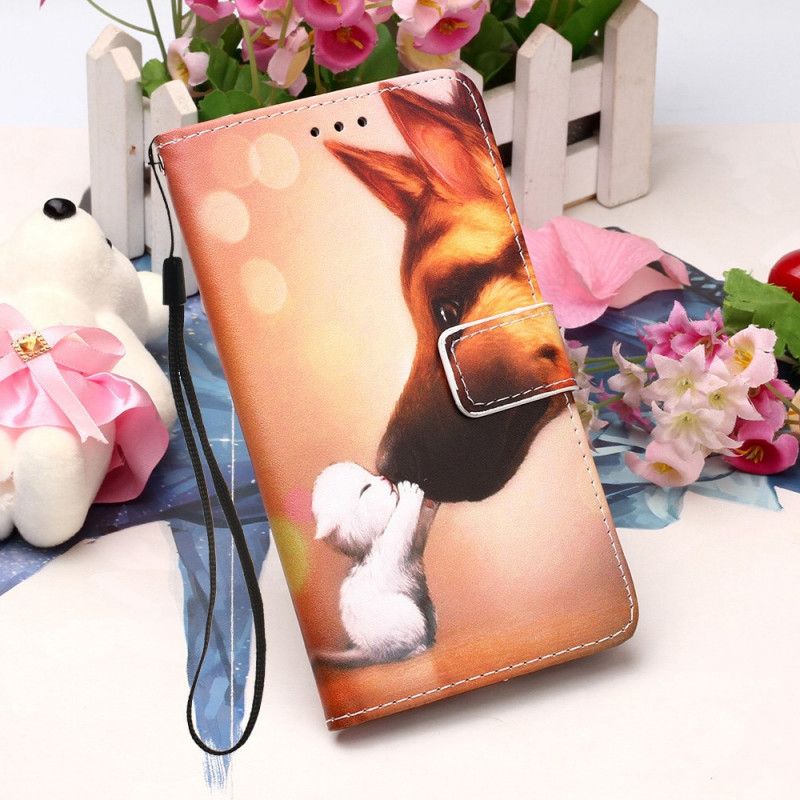 Flip Case Leren Xiaomi Redmi 9A Vriend Van Ernest De Stringkat