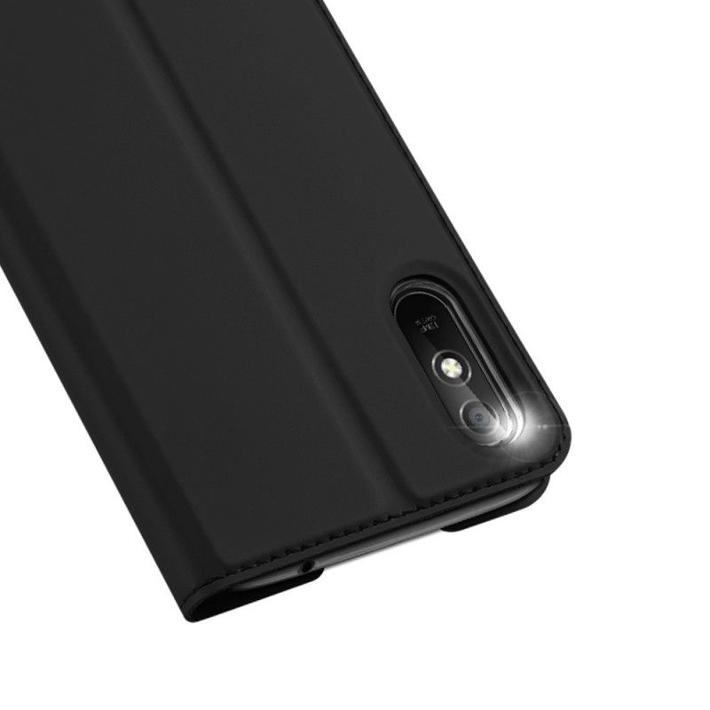 Folio-hoesje Xiaomi Redmi 9A Donkerblauw Zwart Pro Dux Ducis Huid