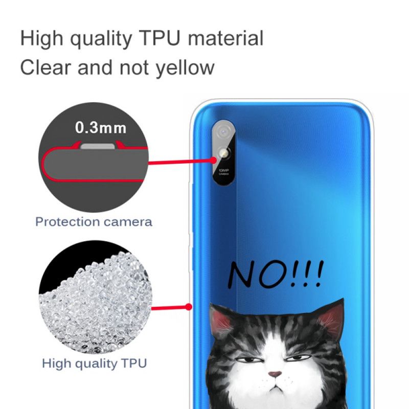 Hoesje voor Xiaomi Redmi 9A De Kat Die Nee Zegt