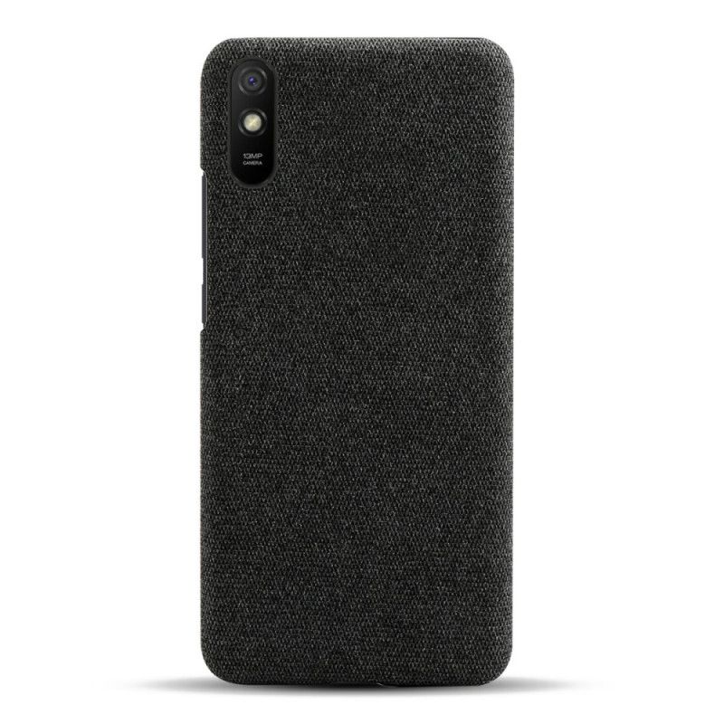 Hoesje voor Xiaomi Redmi 9A Grijs Zwart Ksq Chique Stof