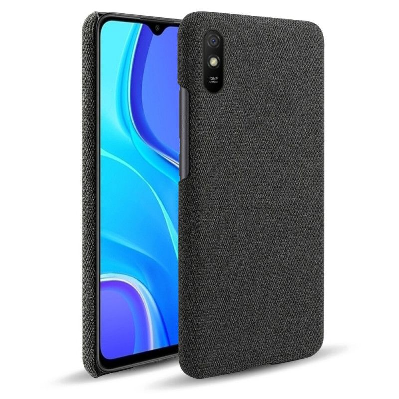 Hoesje voor Xiaomi Redmi 9A Grijs Zwart Ksq Chique Stof