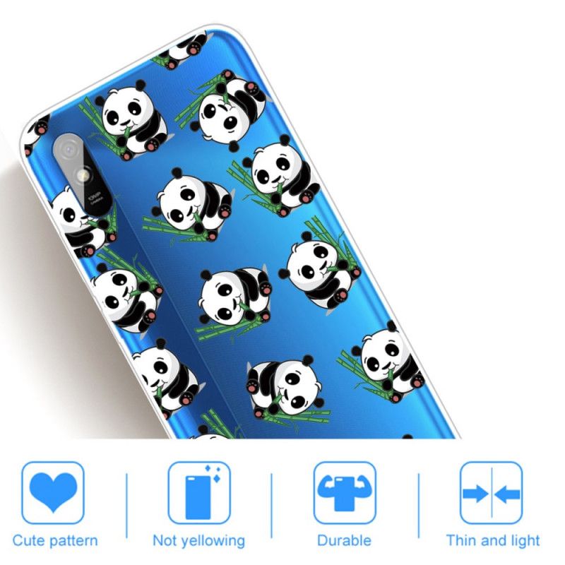 Hoesje voor Xiaomi Redmi 9A Kleine Panda'S