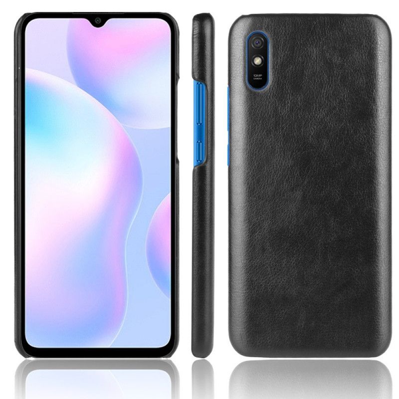 Hoesje Xiaomi Redmi 9A Grijs Zwart Performance Leereffect