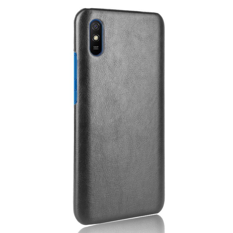 Hoesje Xiaomi Redmi 9A Grijs Zwart Performance Leereffect