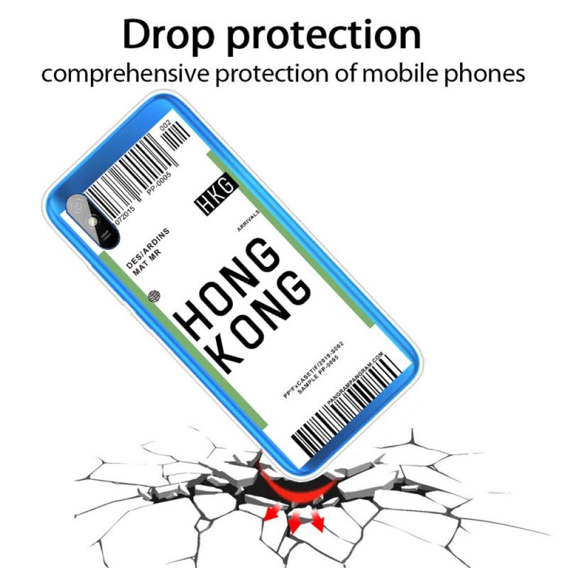 Hoesje Xiaomi Redmi 9A Instapkaart Naar Hong Kong