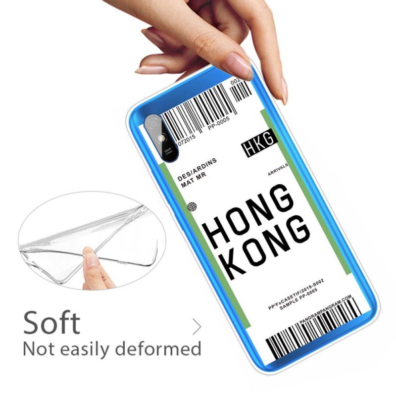 Hoesje Xiaomi Redmi 9A Instapkaart Naar Hong Kong