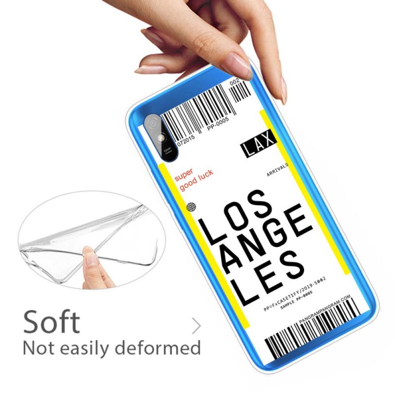 Hoesje Xiaomi Redmi 9A Instapkaart Naar Los Angeles