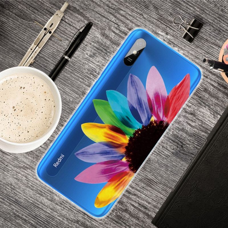 Hoesje Xiaomi Redmi 9A Telefoonhoesje Gekleurde Bloem