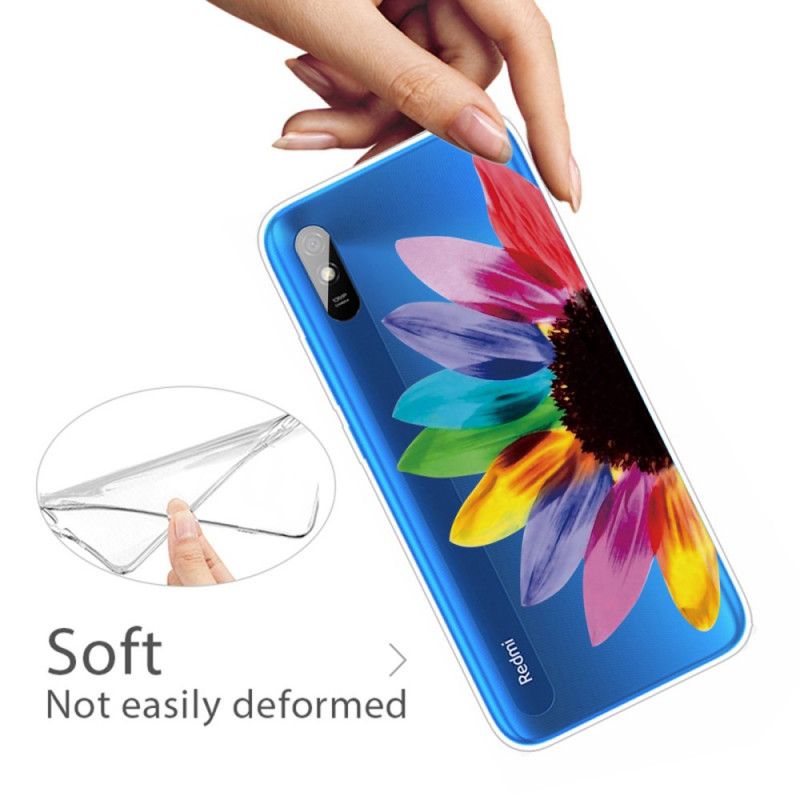 Hoesje Xiaomi Redmi 9A Telefoonhoesje Gekleurde Bloem