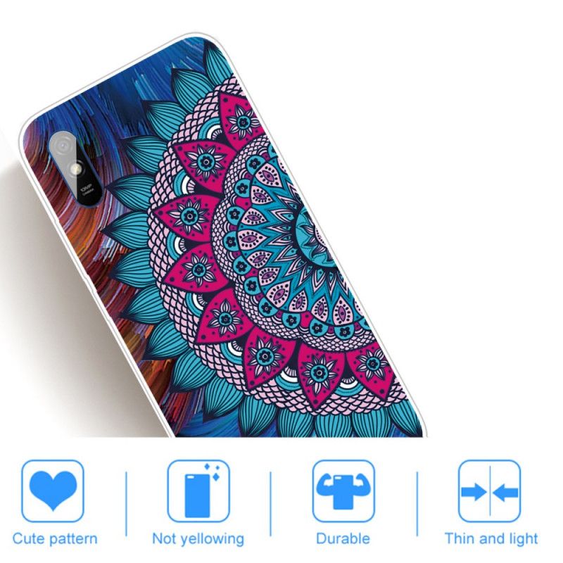 Hoesje Xiaomi Redmi 9A Telefoonhoesje Kleurrijke Mandala