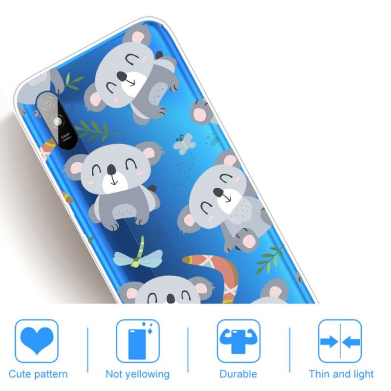 Hoesje Xiaomi Redmi 9A Telefoonhoesje Schattige Koala'S