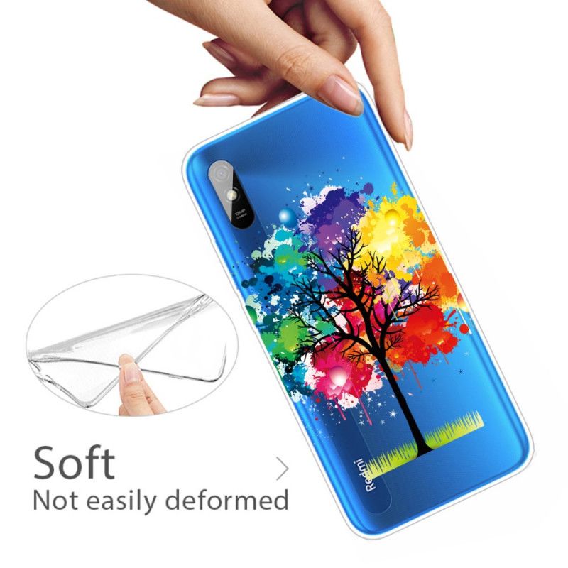 Hoesje Xiaomi Redmi 9A Transparante Aquarelboom