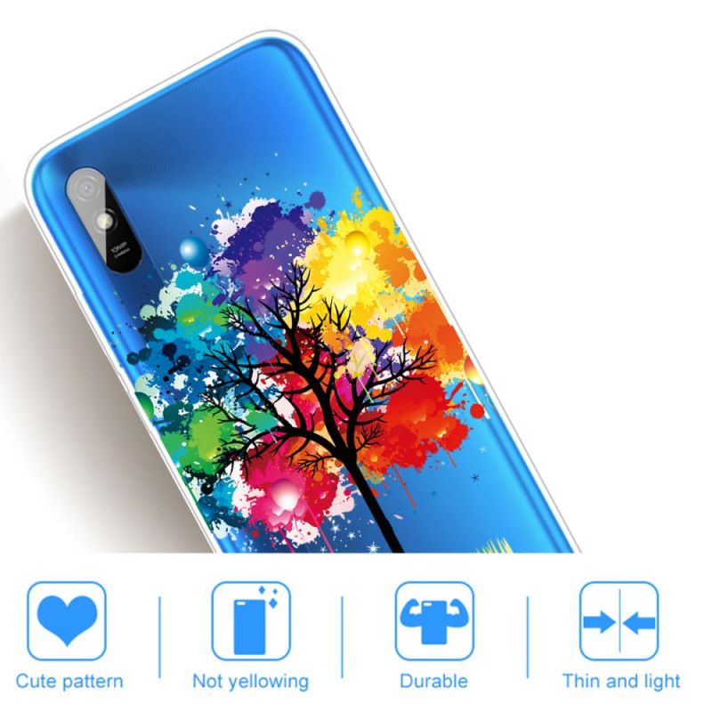 Hoesje Xiaomi Redmi 9A Transparante Aquarelboom