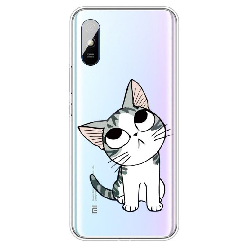 Hoesje Xiaomi Redmi 9A Wit Zwart Let Op De Katten