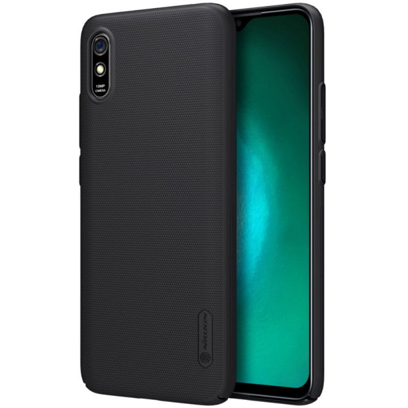 Hoesje Xiaomi Redmi 9A Wit Zwart Stijve Frosted Nillkin