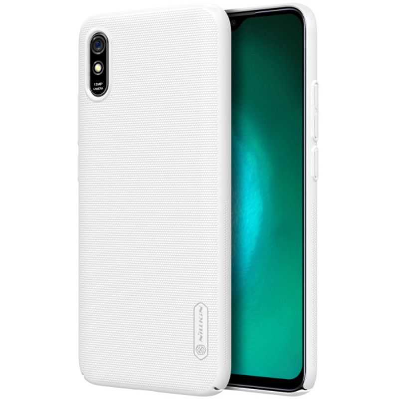 Hoesje Xiaomi Redmi 9A Wit Zwart Stijve Frosted Nillkin