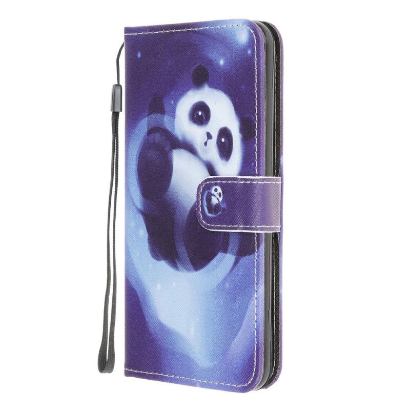 Leren Hoesje voor Xiaomi Redmi 9A Pandaruimte Met String