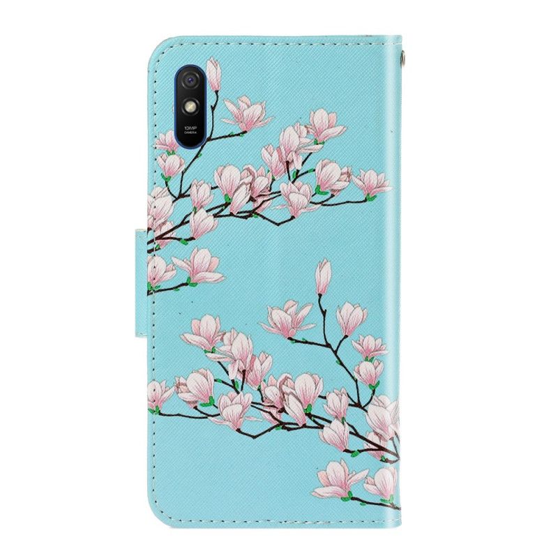 Leren Hoesje voor Xiaomi Redmi 9A Stringstruik