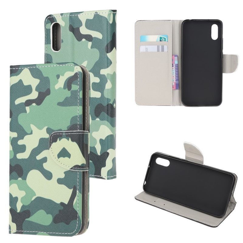 Leren Hoesje Xiaomi Redmi 9A Camouflage