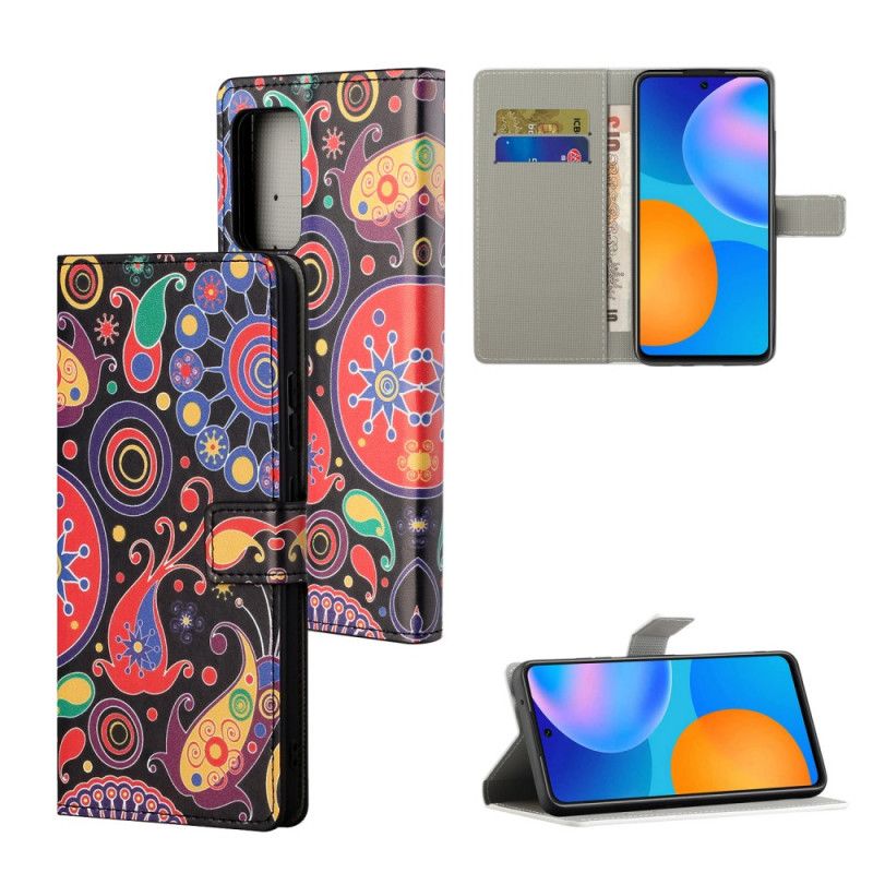 Leren Hoesje voor Xiaomi Redmi Note 10 Pro Melkwegontwerp