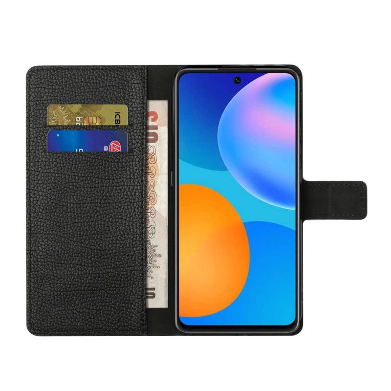 Leren Hoesje Xiaomi Redmi Note 10 Pro Telefoonhoesje Eenvoudige Lychee