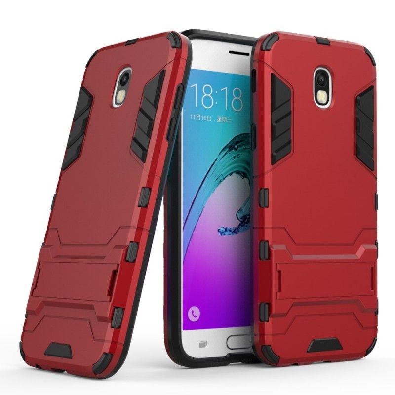 Hoesje voor Samsung Galaxy J5 2017 Marineblauw Rood Ultrabestendig