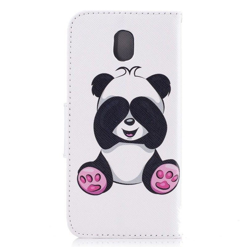 Leren Hoesje Samsung Galaxy J5 2017 Leuke Panda