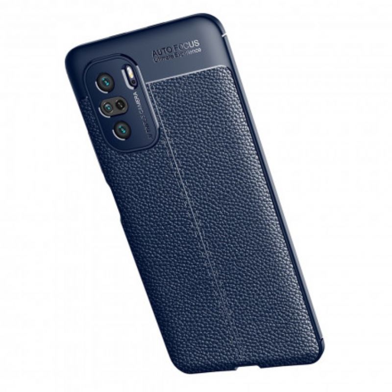 Case Hoesje Xiaomi Mi 11i 5g / Poco F3 Telefoonhoesje Dubbellijnig Litchi-leereffect