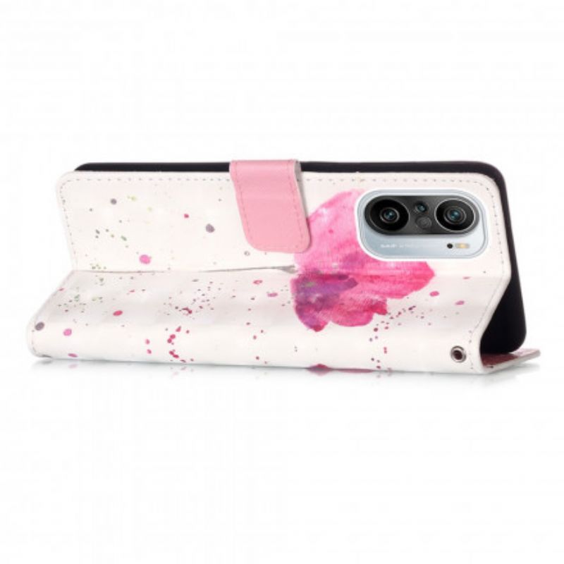 Flip Case Leren Xiaomi Mi 11i 5g / Poco F3 Poppy Aquarel