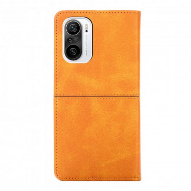 Folio-hoesje Voor Xiaomi Mi 11i 5g / Poco F3 Stijl Lederen Couture