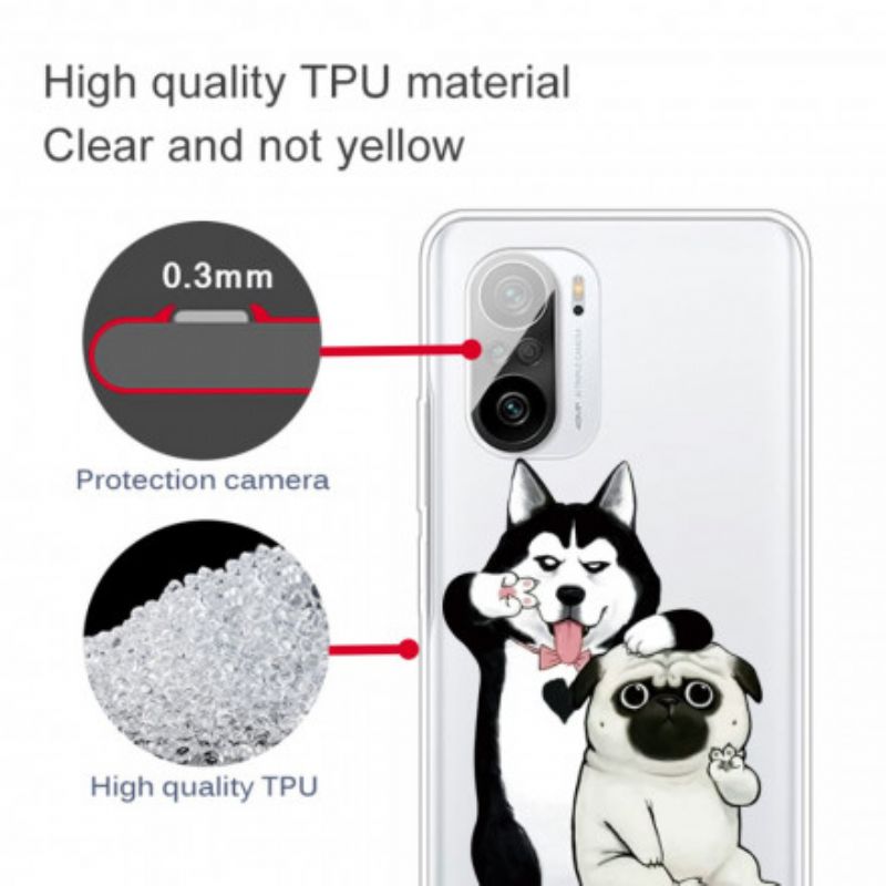 Hoesje Xiaomi Mi 11i 5g / Poco F3 Grappige Honden Bescherming Hoesje