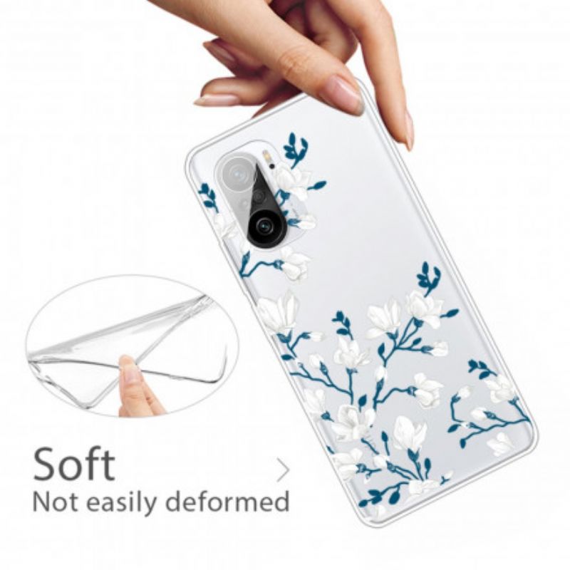 Hoesje Xiaomi Mi 11i 5g / Poco F3 Witte Bloemen
