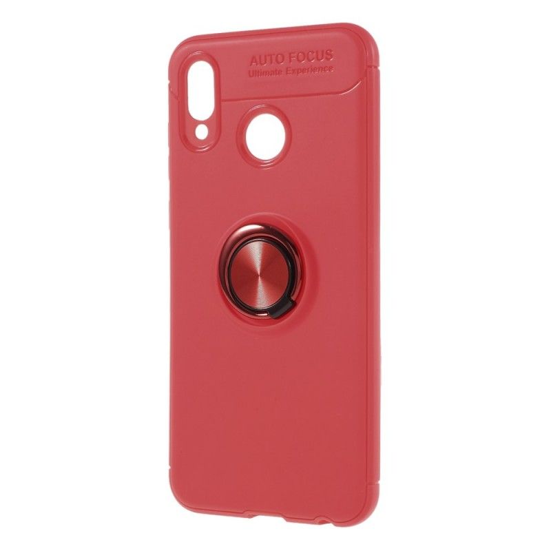 Hoesje voor Honor Play Rood Zwart Roterende Ring