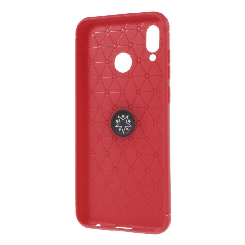 Hoesje voor Honor Play Rood Zwart Roterende Ring