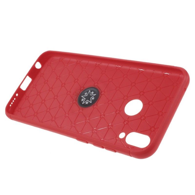 Hoesje voor Honor Play Rood Zwart Roterende Ring