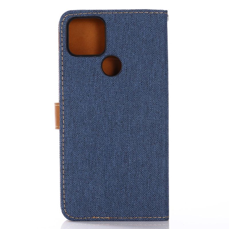 Cover Folio-hoesje Google Pixel 4A 5G Donkerblauw Zwart Telefoonhoesje Spijkerbroek