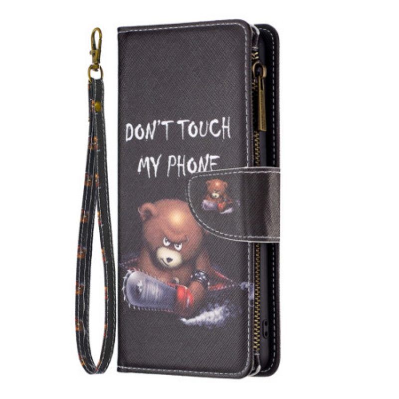 Folio-hoesje voor Xiaomi 13 Lite Portemonnee Leren Dangerous Bear-portemonnee