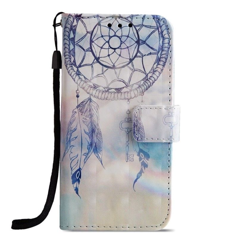 Flip Case Leren Sony Xperia XZ2 Compact 3D Aquarel Dromenvanger