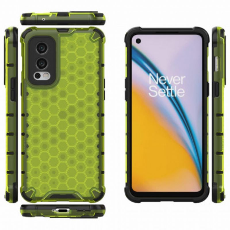 Cover Hoesje Oneplus Nord 2 5g Telefoonhoesje Honingraatstijl