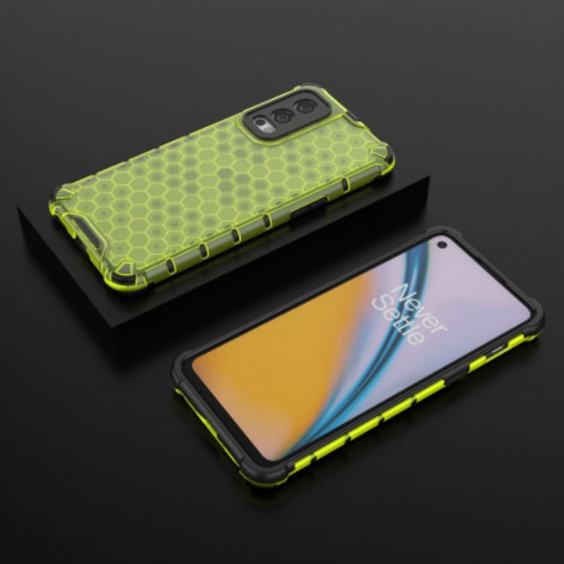 Cover Hoesje Oneplus Nord 2 5g Telefoonhoesje Honingraatstijl