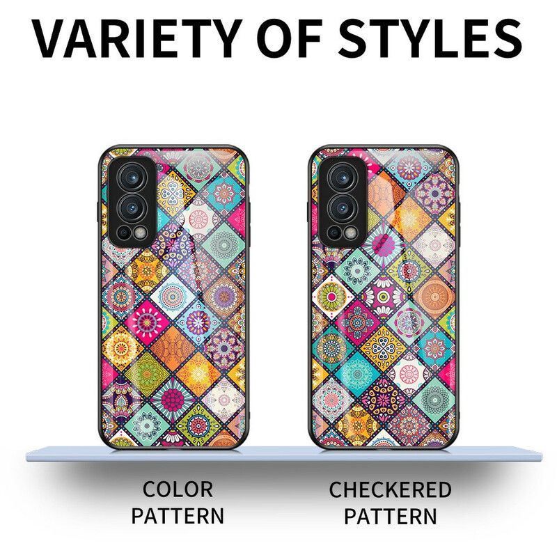 Cover Hoesje Oneplus Nord 2 5g Telefoonhoesje Magnetische Patchwork Houder