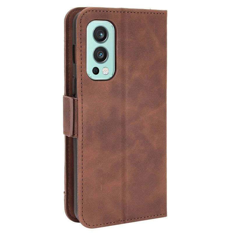 Flip Case Leren Oneplus Nord 2 5g Eersteklas Multikaart