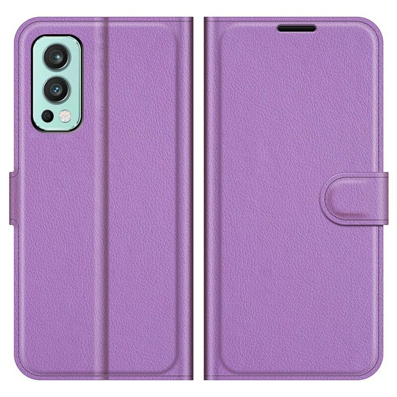 Flip Case Leren Oneplus Nord 2 5g Klassiek