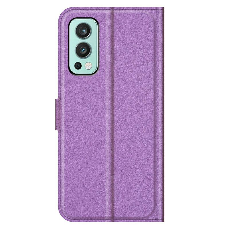 Flip Case Leren Oneplus Nord 2 5g Klassiek