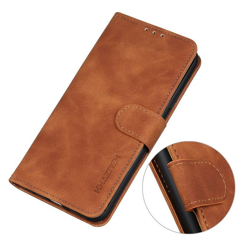 Flip Case Leren Oneplus Nord 2 5g Mate Leder Effect Vintage Khazneh