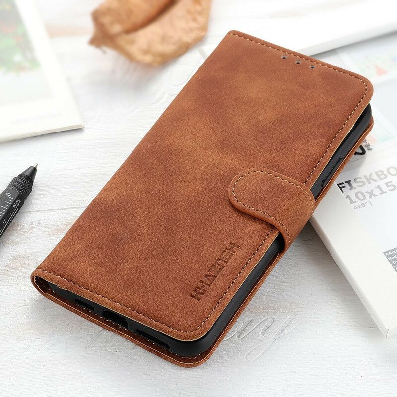 Flip Case Leren Oneplus Nord 2 5g Mate Leder Effect Vintage Khazneh