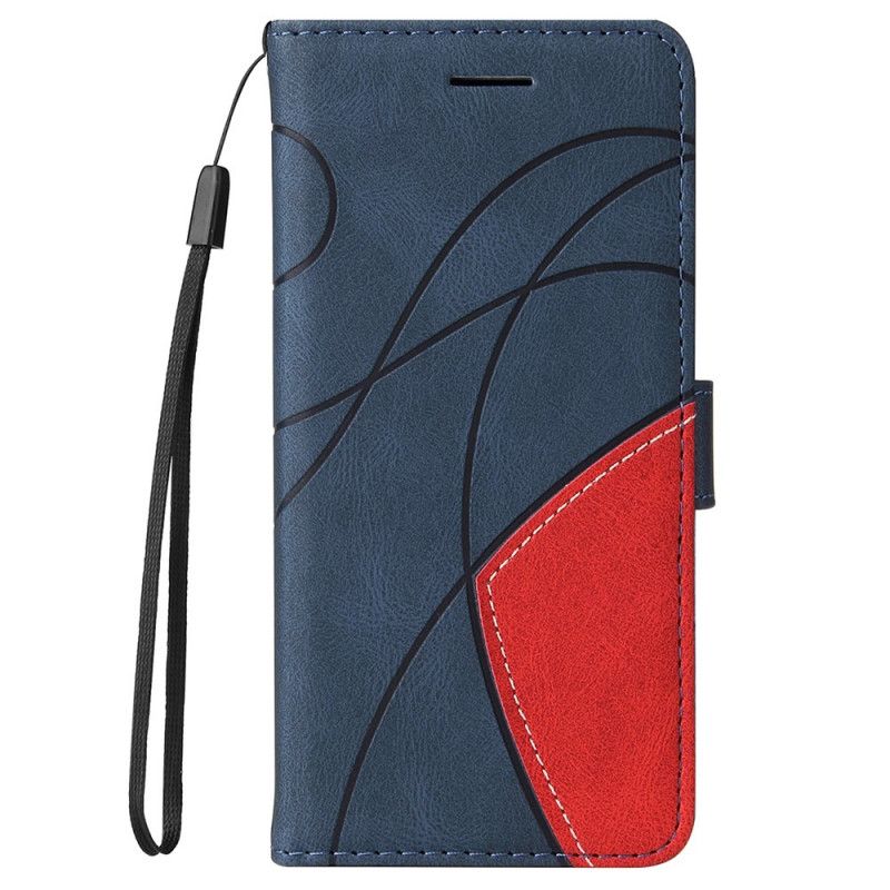 Folio-hoesje Oneplus Nord 2 5g Signature Tweekleurig Kunstleer